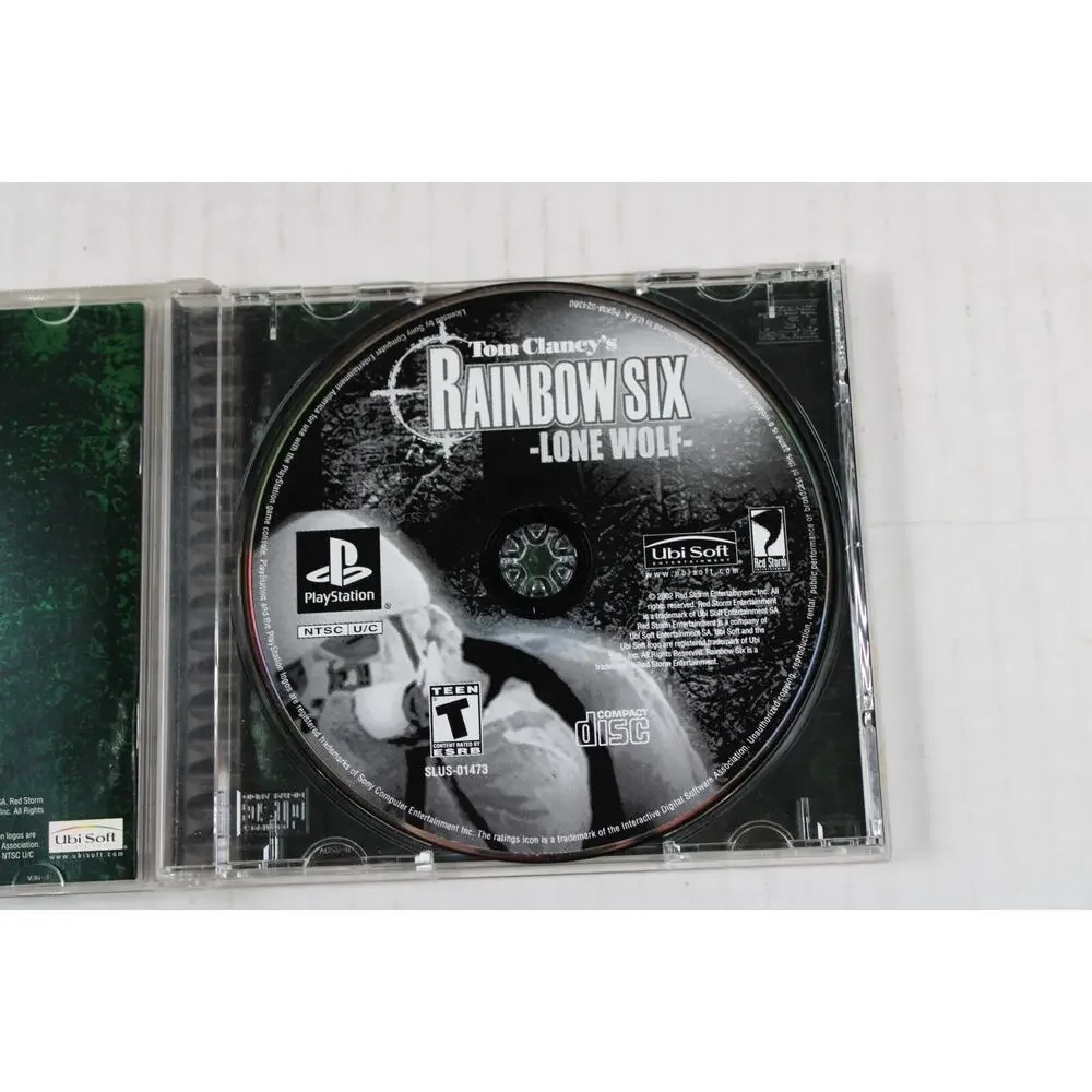 Rainbow Six Lone Wolf Tom Clancy's ORIGINAL Black (Sony Playstation 1) Complete